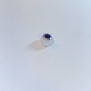 Pandora Opalescent Geometric Facets Sterling Silver Charm Retired